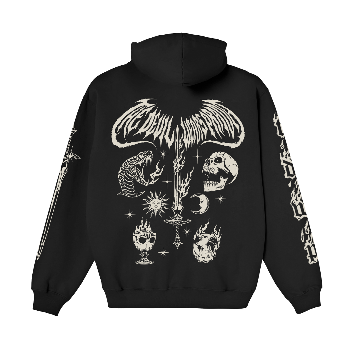 Metal Flash Black Hoodie