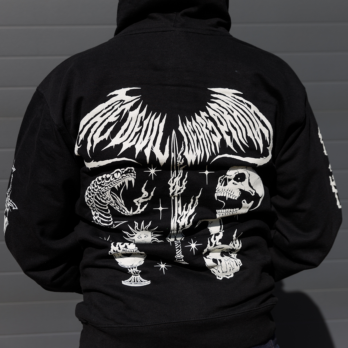 Metal Flash Black Hoodie