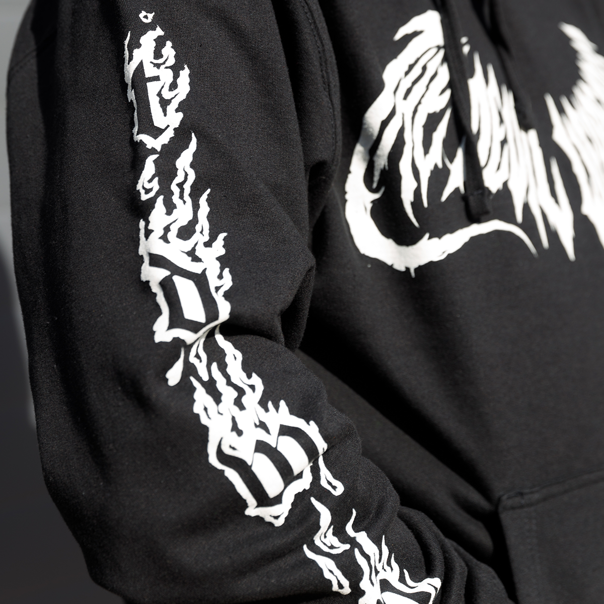 Metal Flash Black Hoodie