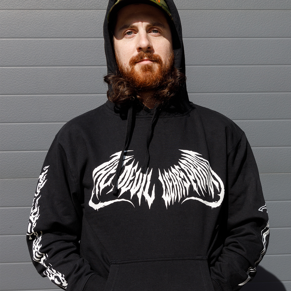 Metal Flash Black Hoodie