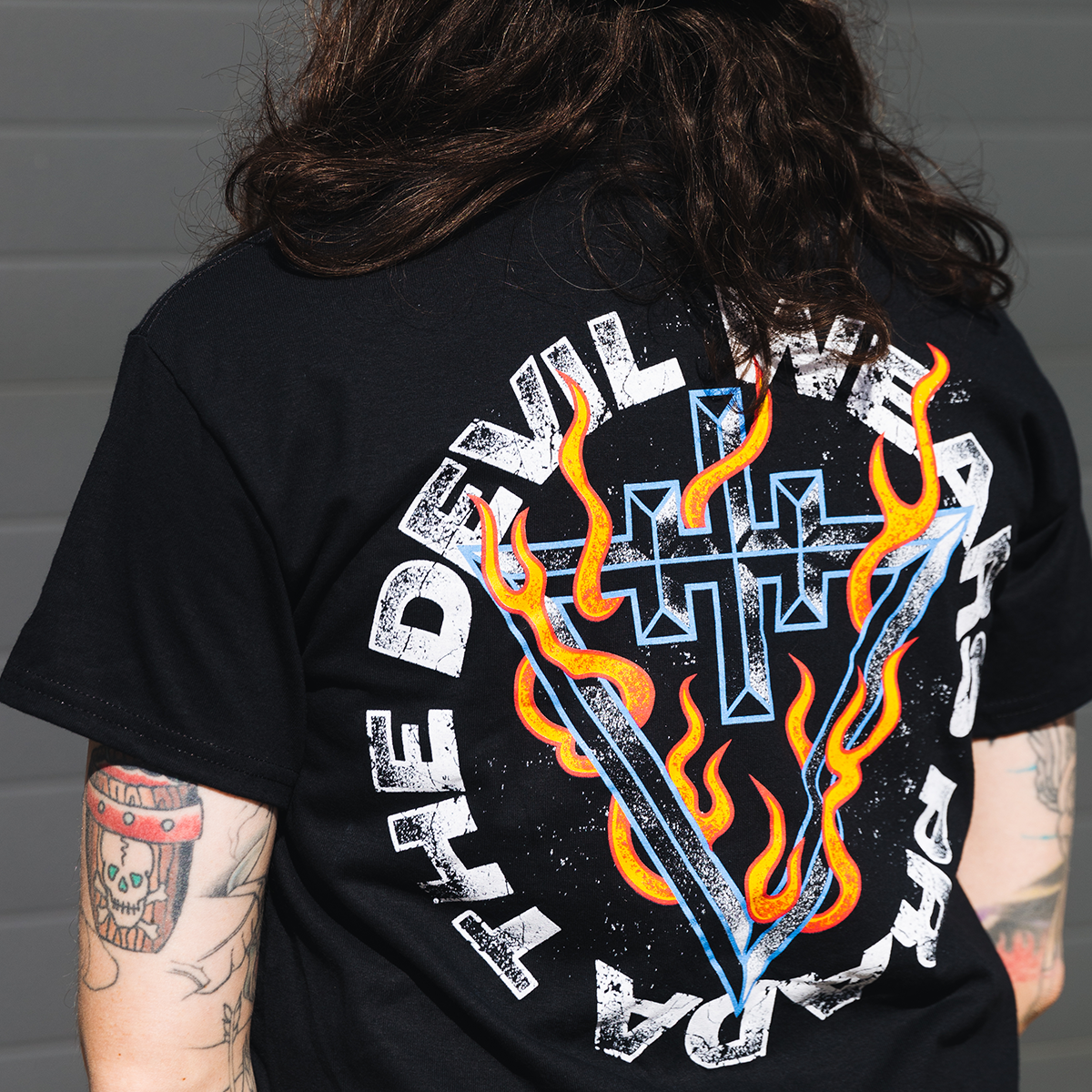 Flame Logo Black Tee