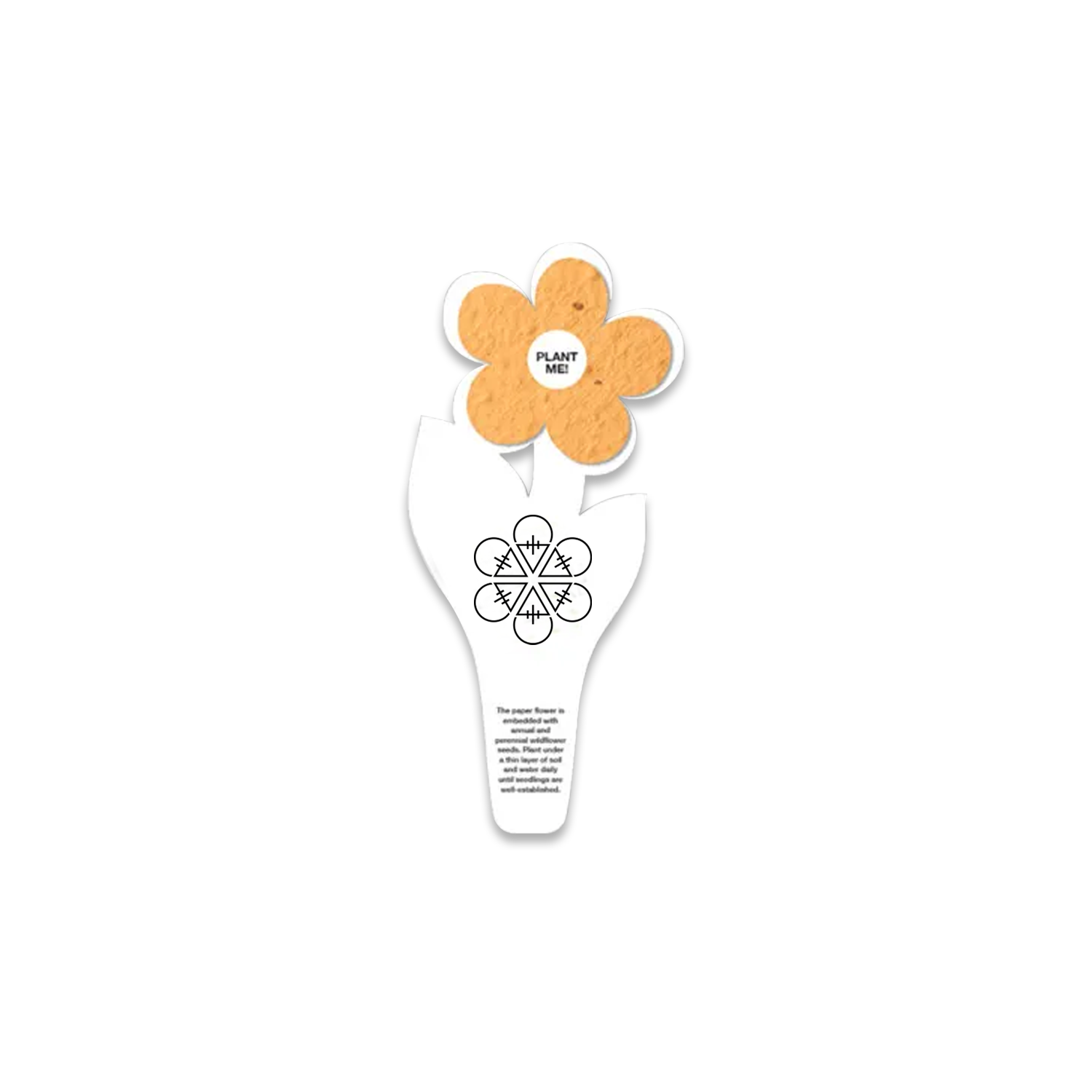 Flowers Seed Paper Bookmark