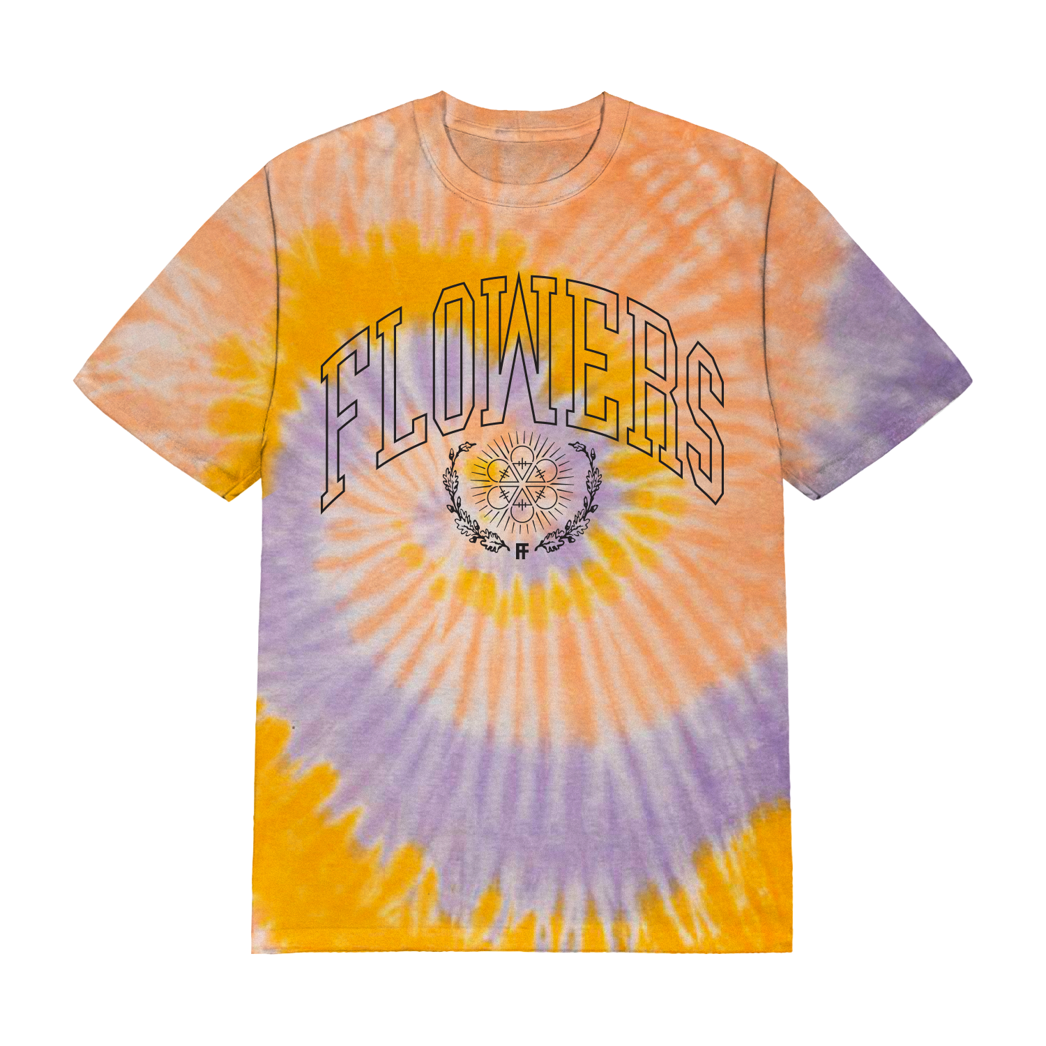 Flowers Tie Dye Tee