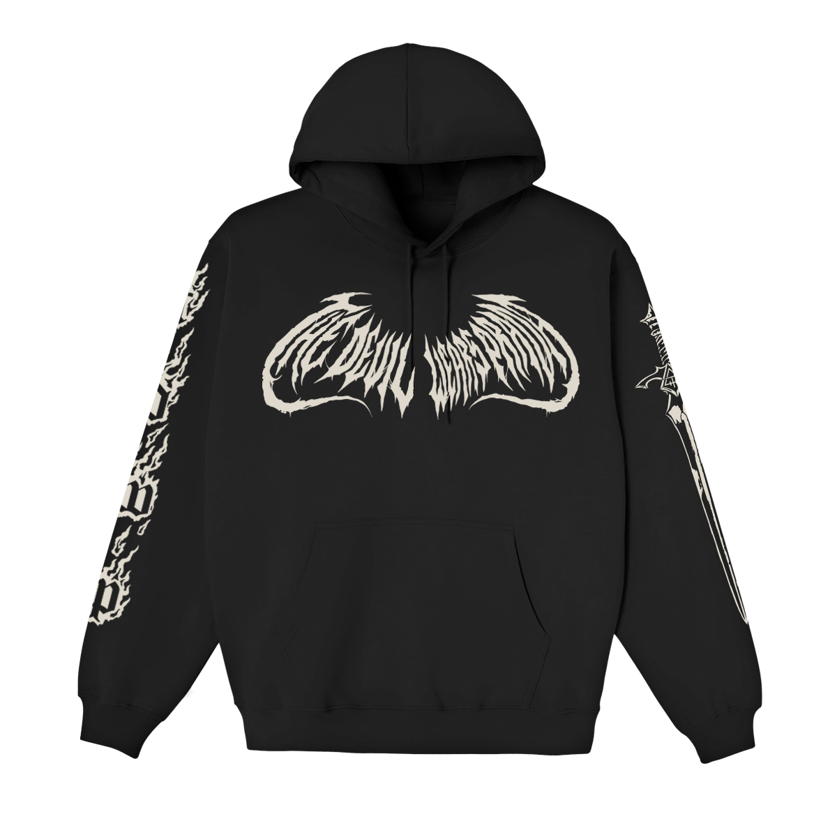 Metal Flash Black Hoodie