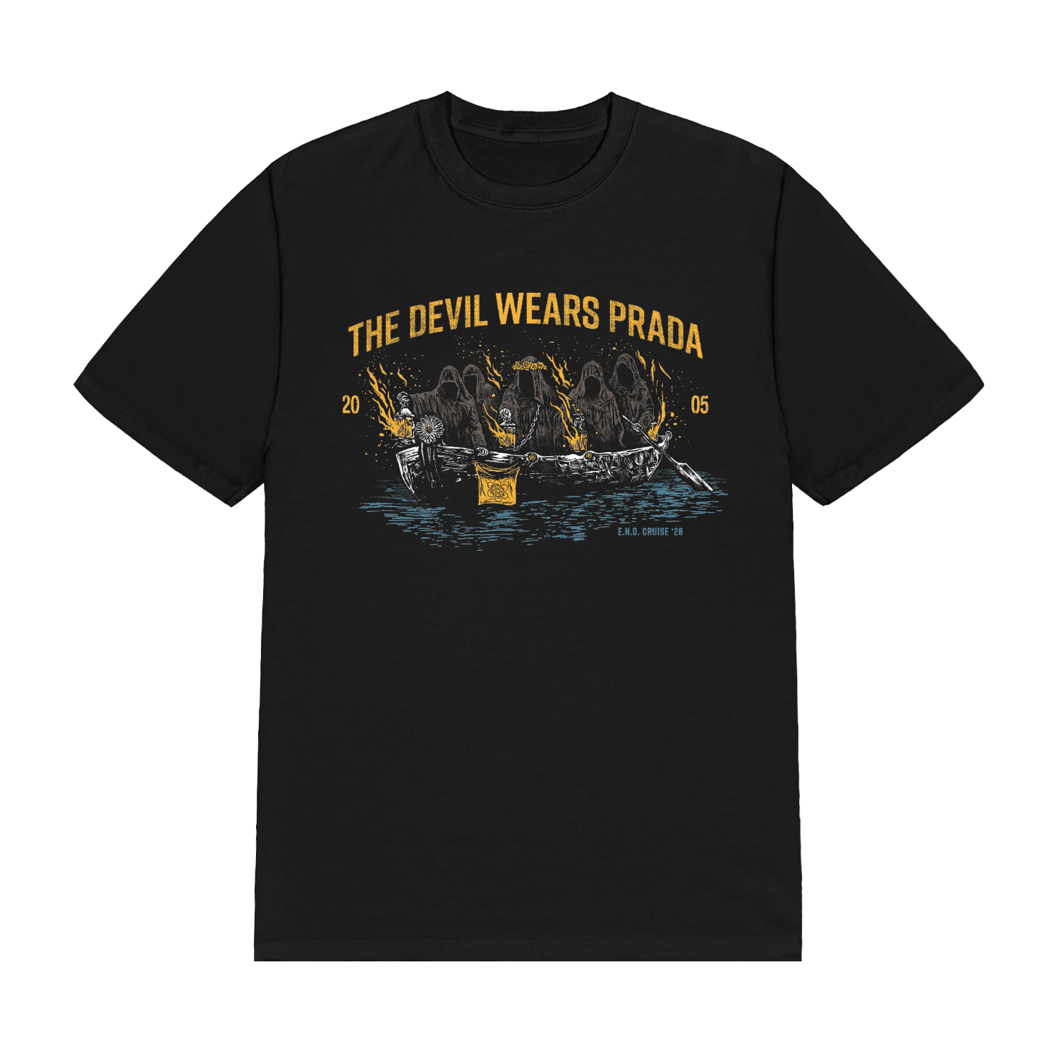 Ghost Boat Black T-Shirt
