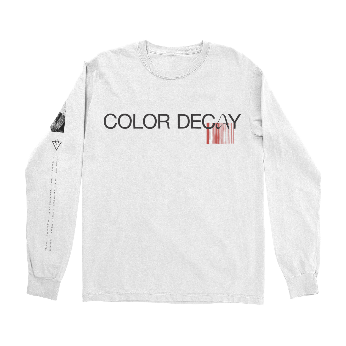 Color Decay White Long Sleeve