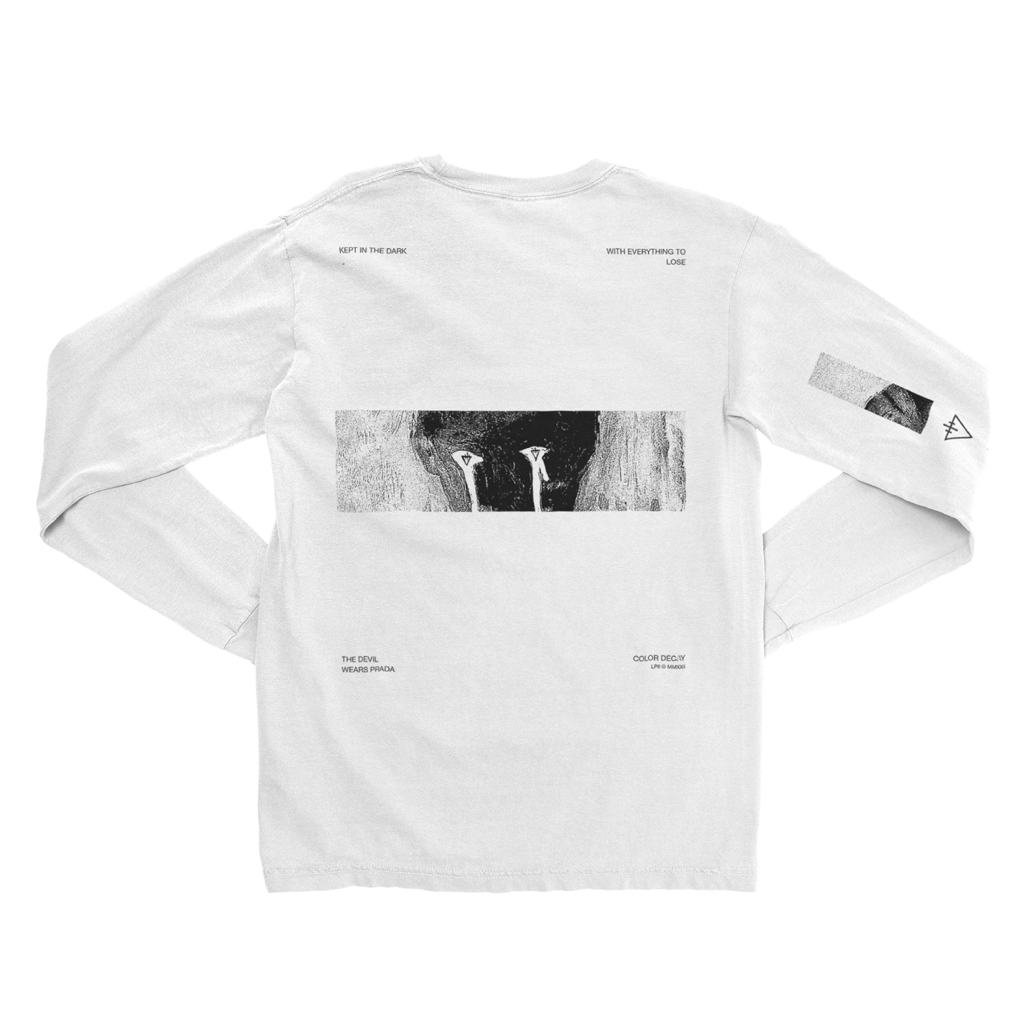 Color Decay White Long Sleeve