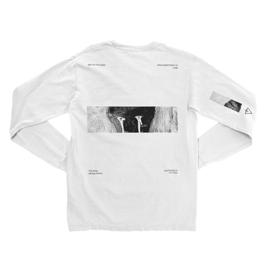 Color Decay White Long Sleeve